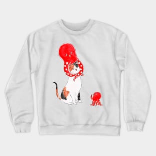 Octopus Cat Crewneck Sweatshirt